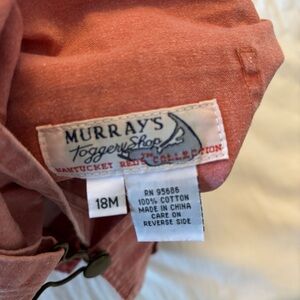 Murray's Toggery Shop Nantucket Red Overalls 18M
